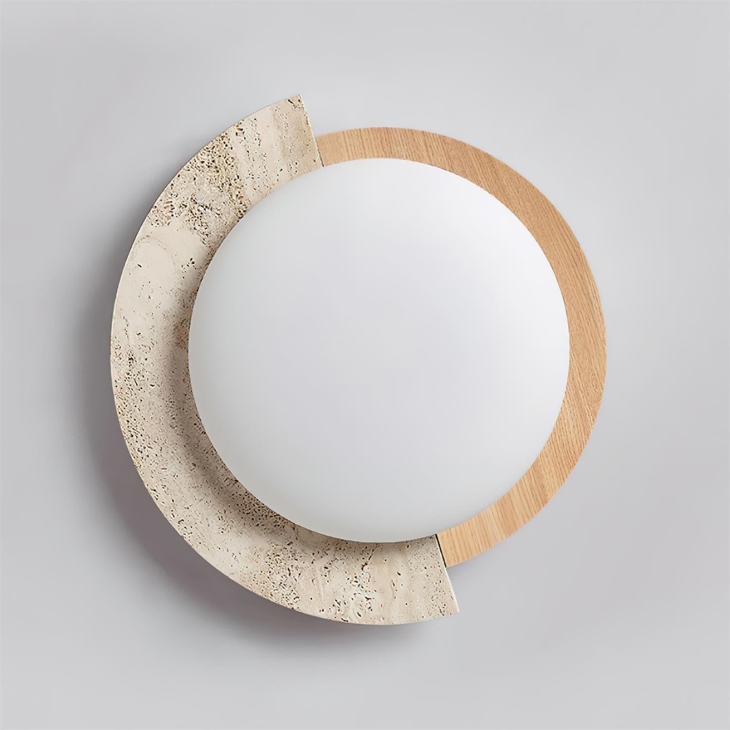 Ritta Travertin Oval LED Deckenleuchte-Letslighting