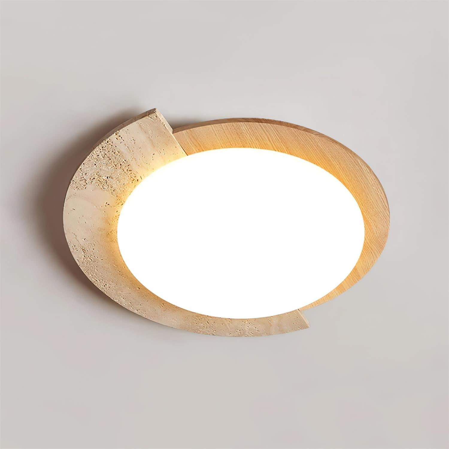 Ritta Travertin Oval LED Deckenleuchte-Letslighting