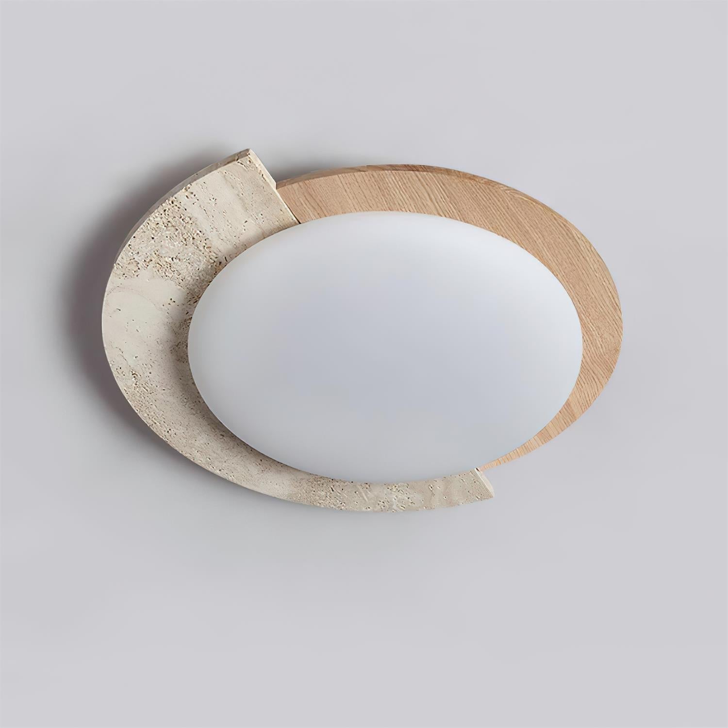 Ritta Travertin Oval LED Deckenleuchte-Letslighting