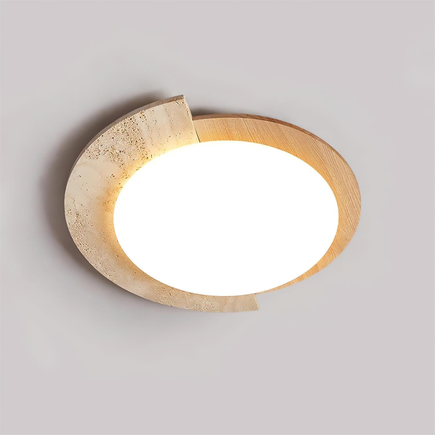 Ritta Travertin Oval LED Deckenleuchte-Letslighting