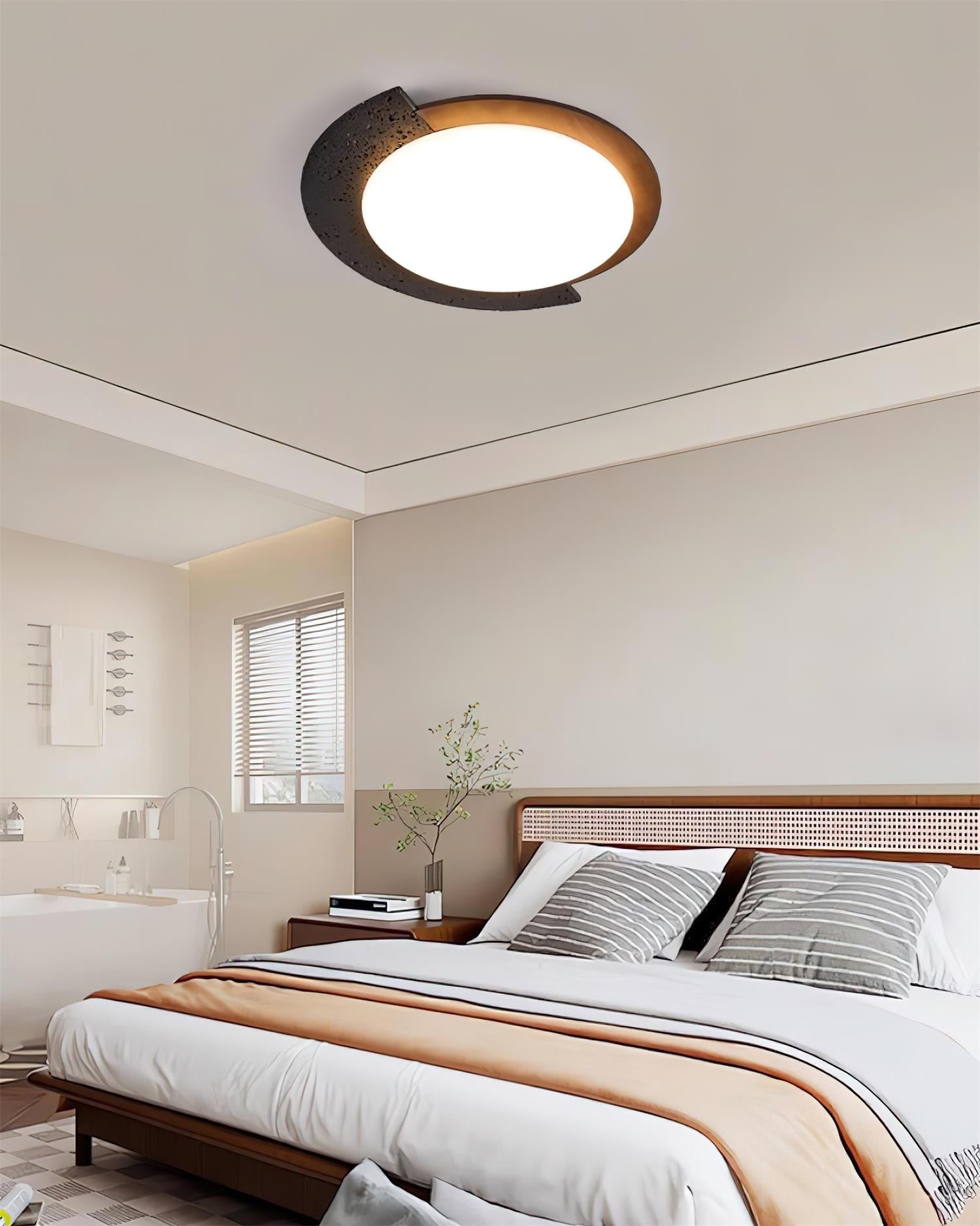 Ritta Travertin Oval LED Deckenleuchte-Letslighting