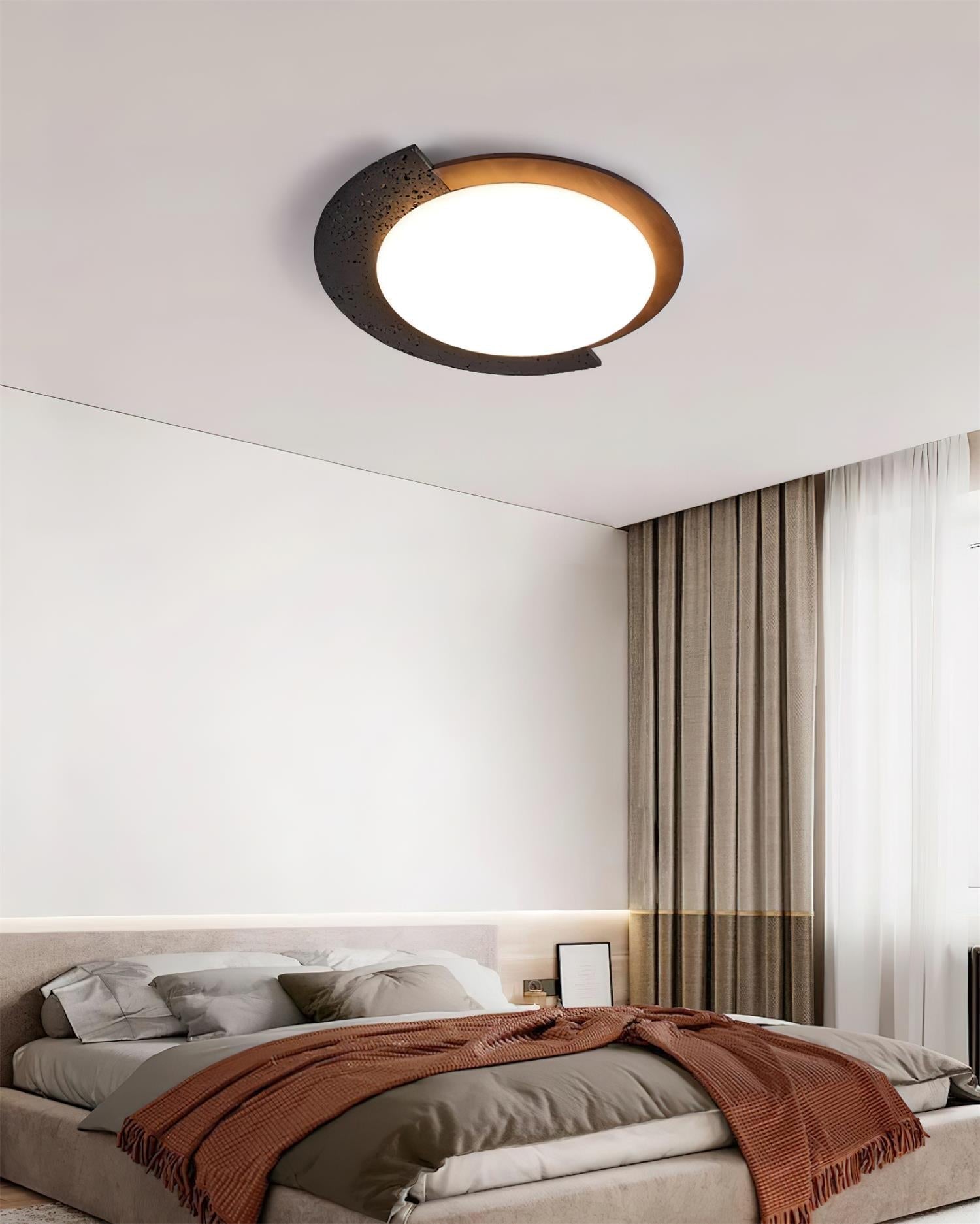 Ritta Travertin Oval LED Deckenleuchte-Letslighting
