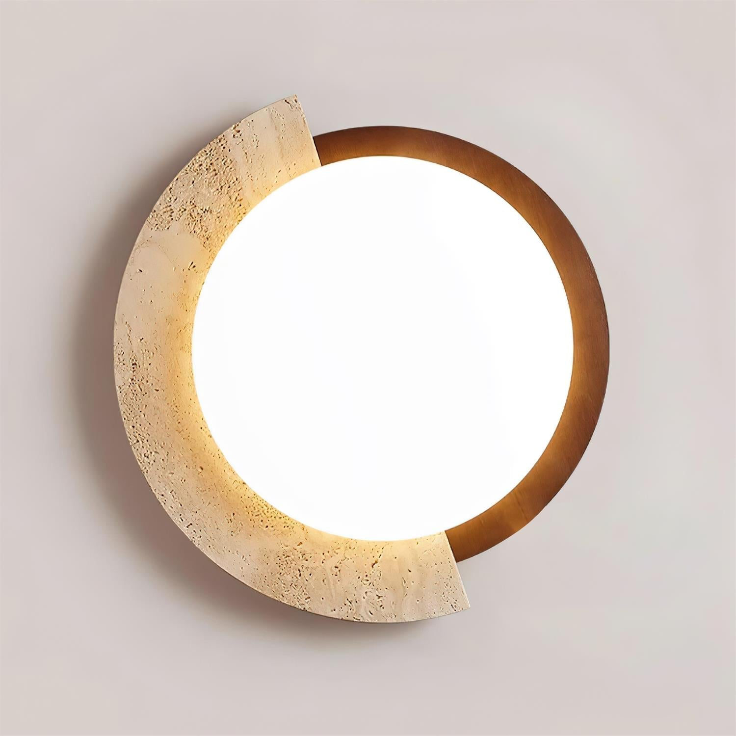 Ritta Travertin Oval LED Deckenleuchte-Letslighting