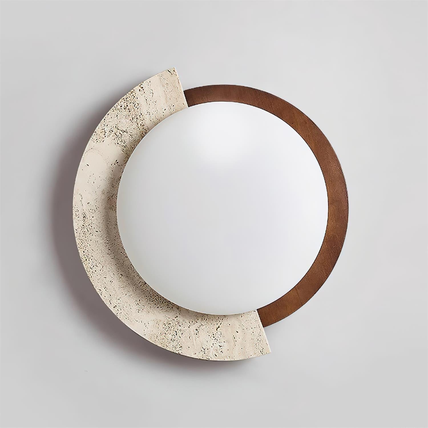 Ritta Travertin Oval LED Deckenleuchte-Letslighting