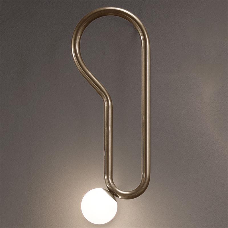 Oldore Wandleuchte aus Messing und Glas-Letslighting