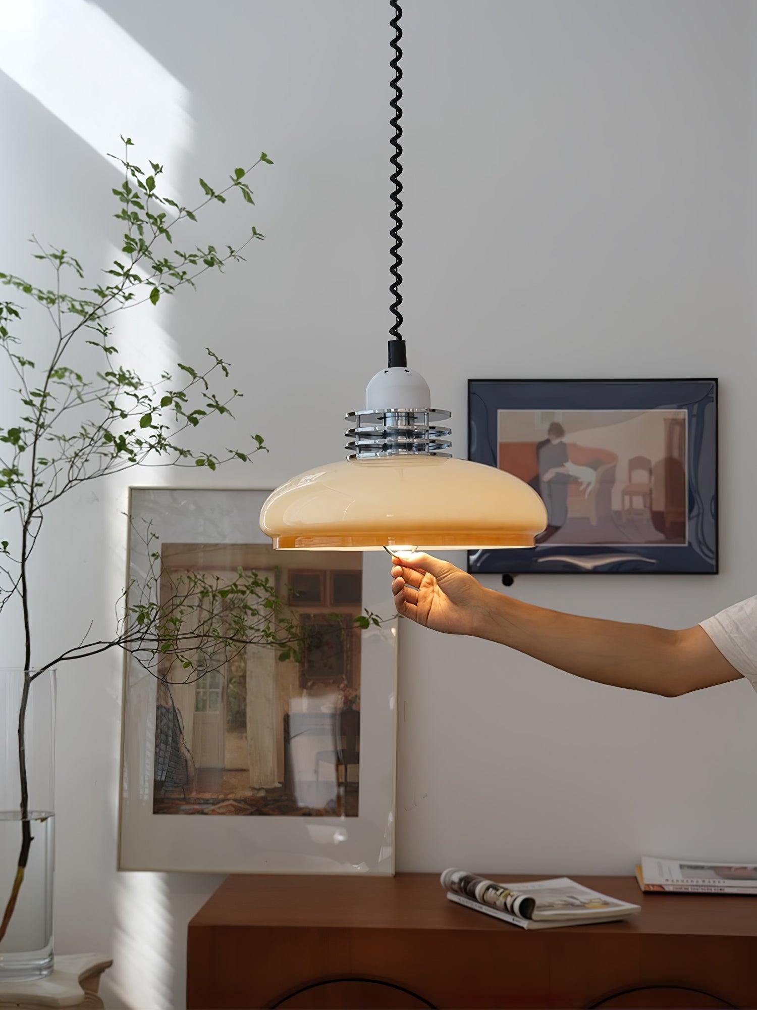 Ulaearae Nordische Kunst-Klassik-Glas-Anhängerlampe-Letslighting