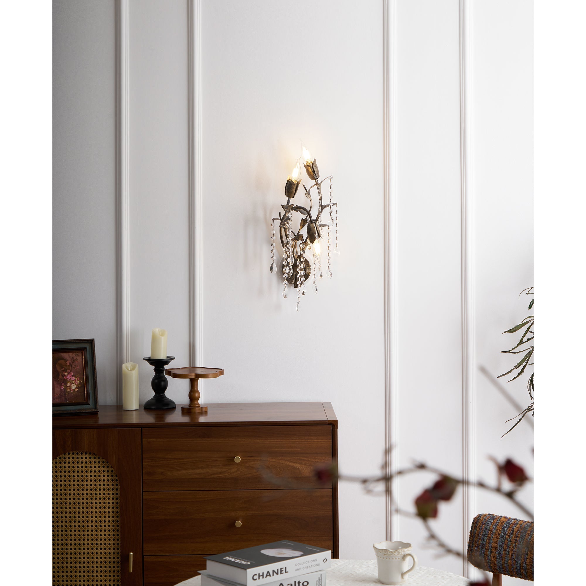 Otalara Kristall Vintage Wandleuchte-Letslighting