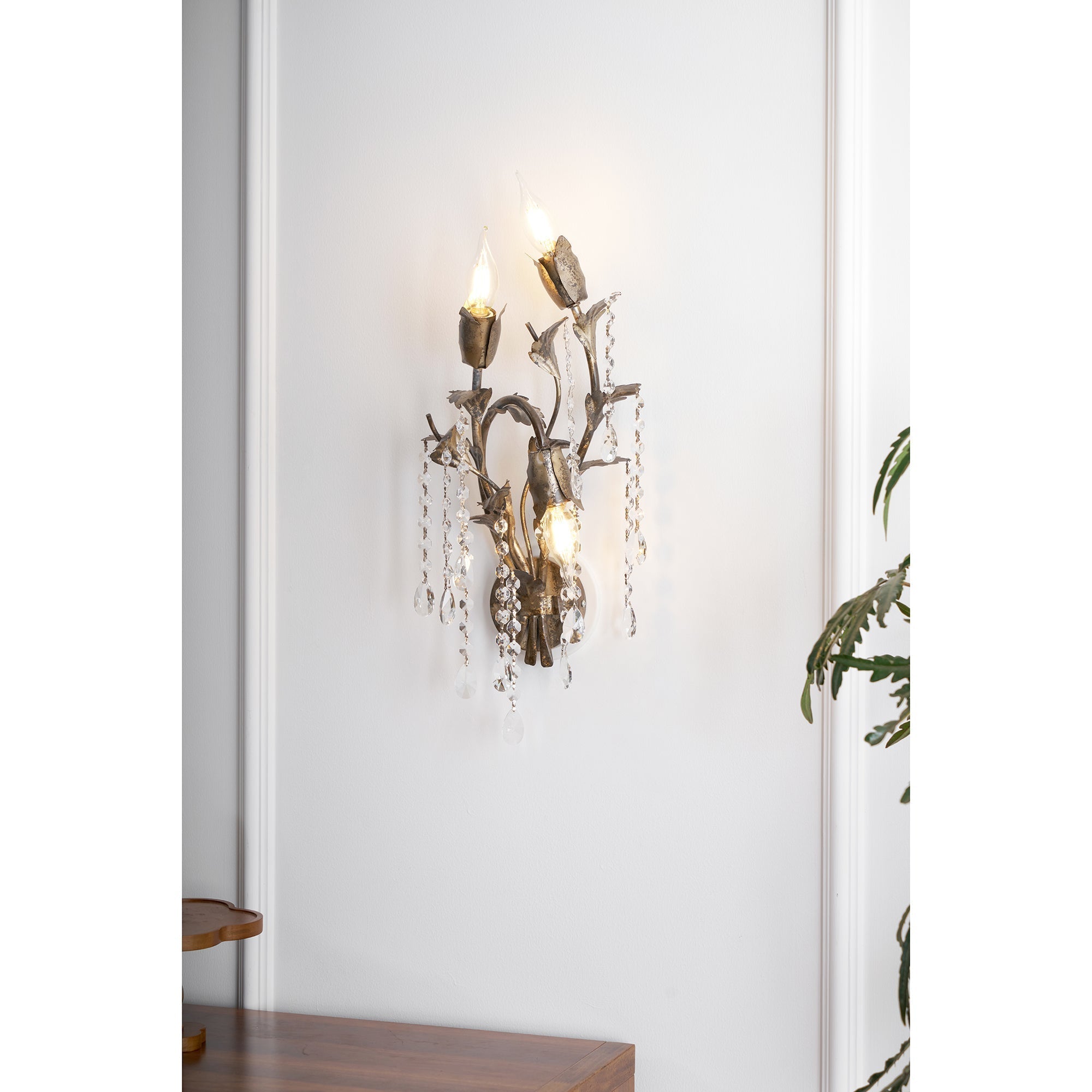 Otalara Kristall Vintage Wandleuchte-Letslighting