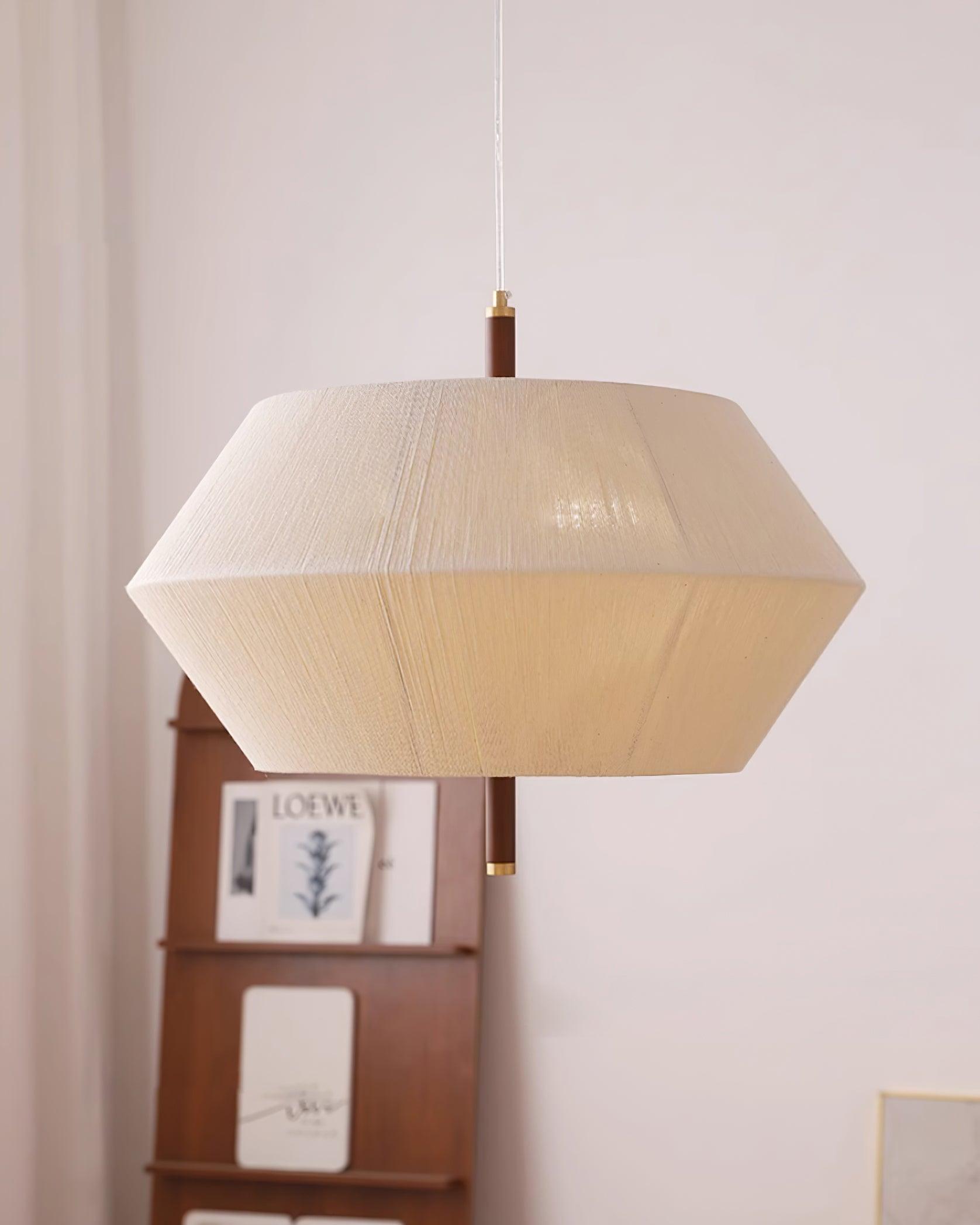 Pendelleuchte Baumwollfaden Schirm Natur-Letslighting