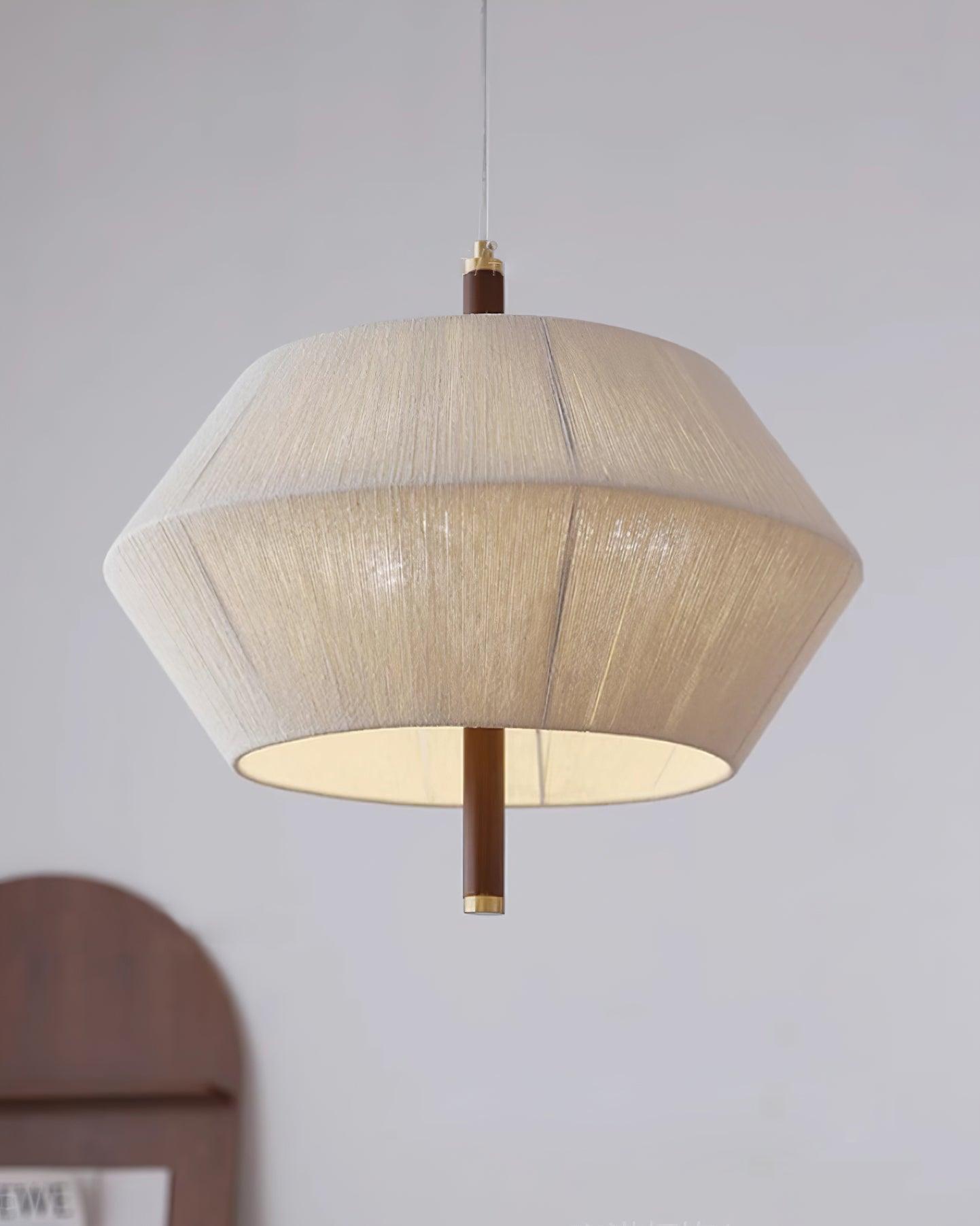 Pendelleuchte Baumwollfaden Schirm Natur-Letslighting