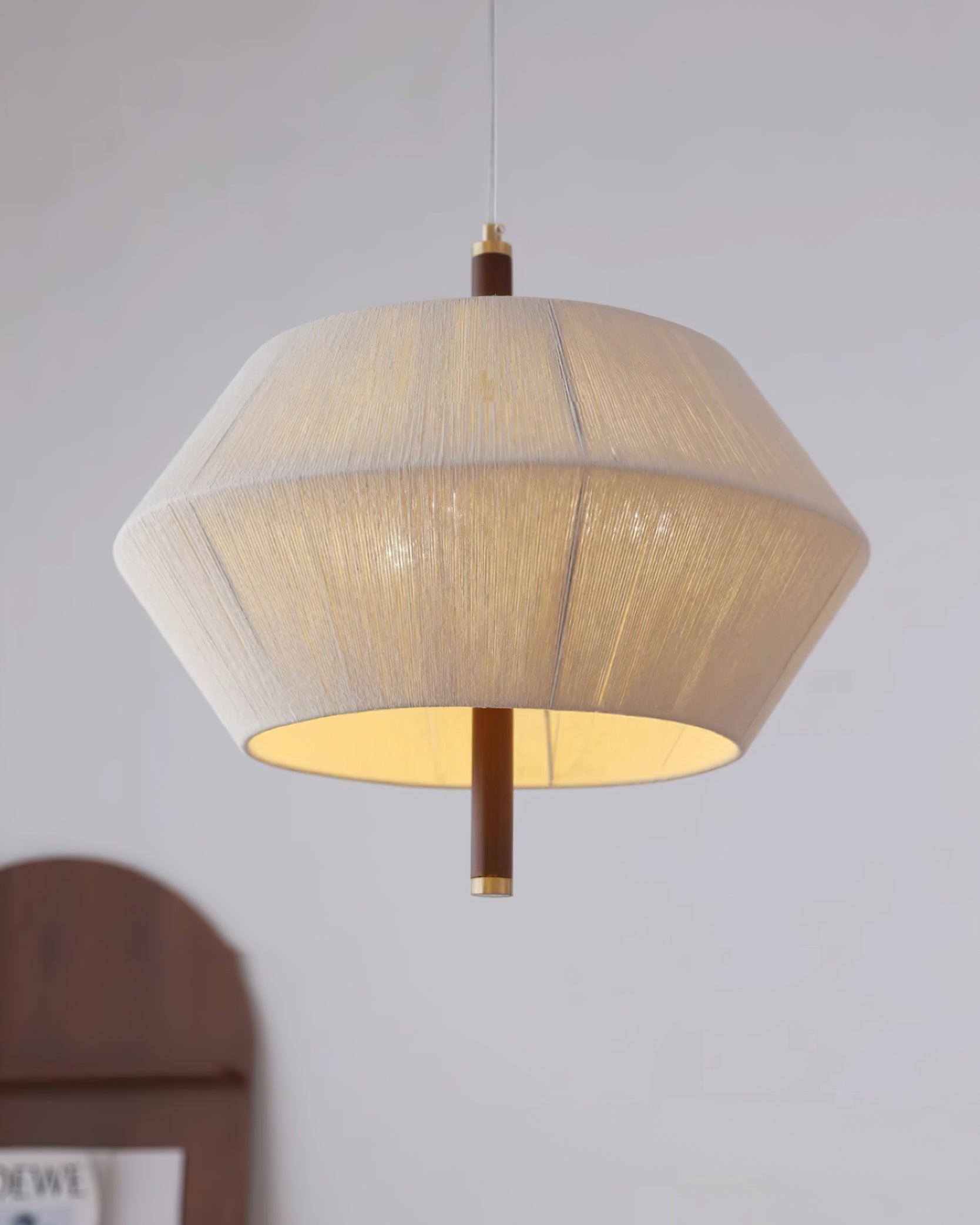 Pendelleuchte Baumwollfaden Schirm Natur-Letslighting
