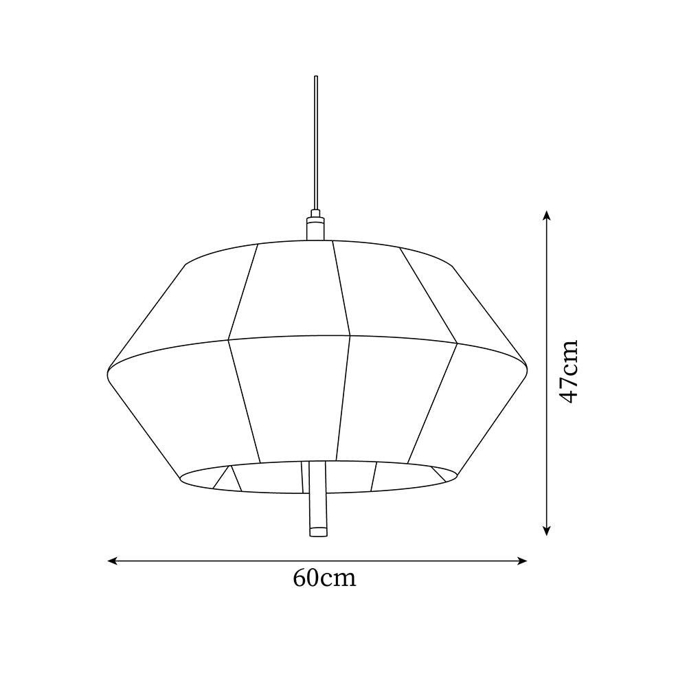 Pendelleuchte Baumwollfaden Schirm Natur-Letslighting