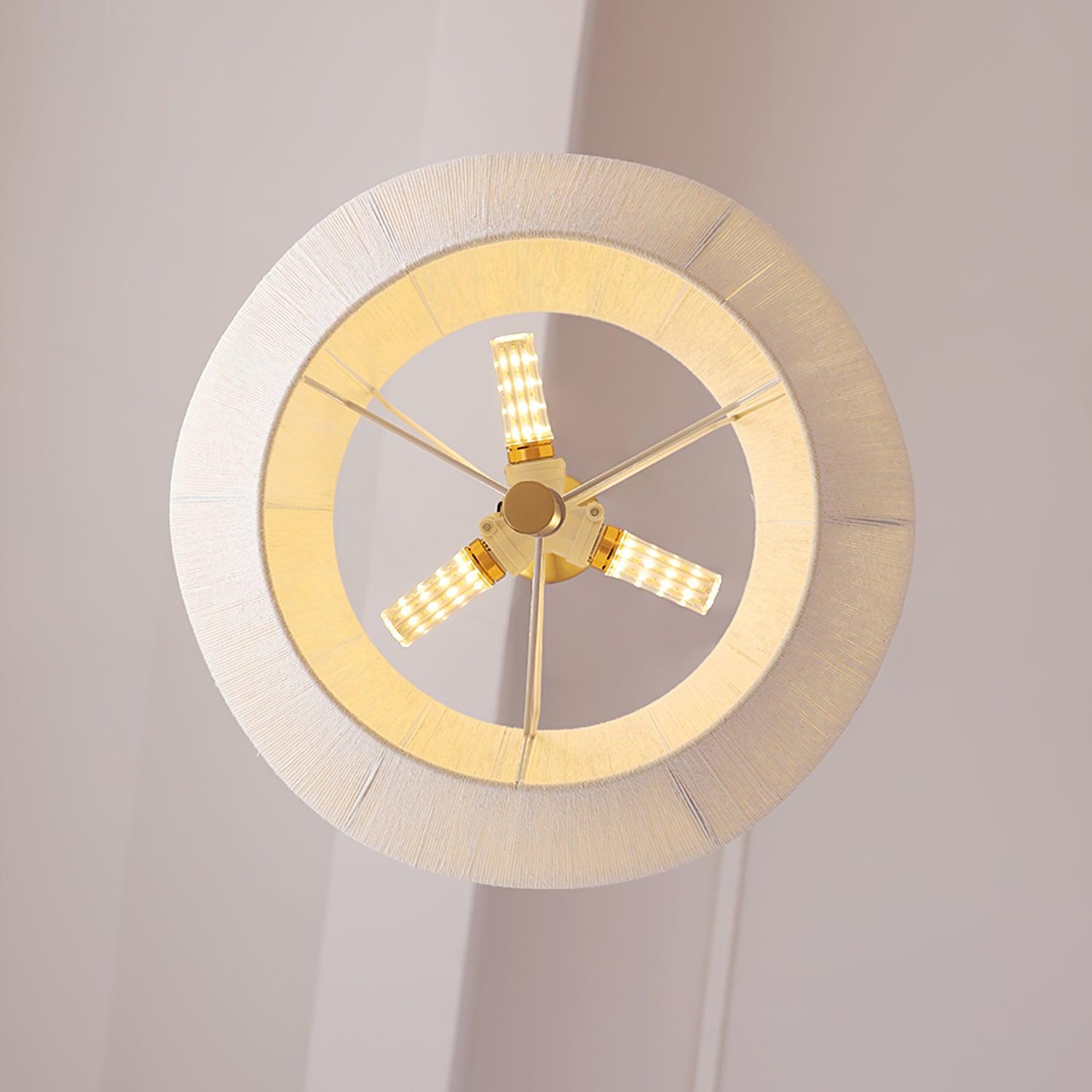 Pendelleuchte Baumwollfaden Schirm Natur-Letslighting