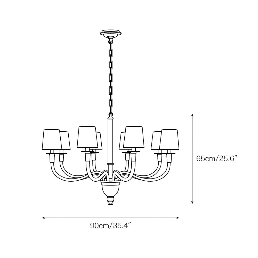Syvinor Postmoderner Luxus-Kristall-Stoff-Kronleuchter-Letslighting