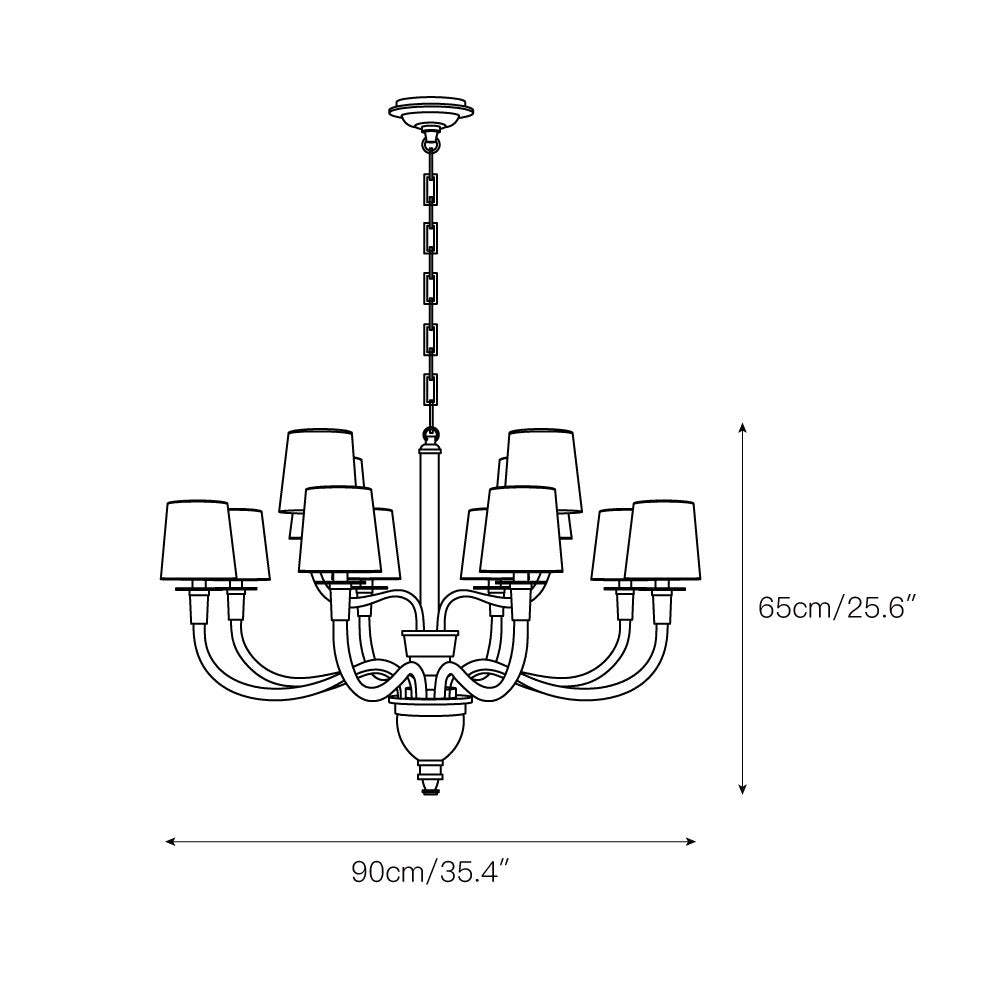 Syvinor Postmoderner Luxus-Kristall-Stoff-Kronleuchter-Letslighting