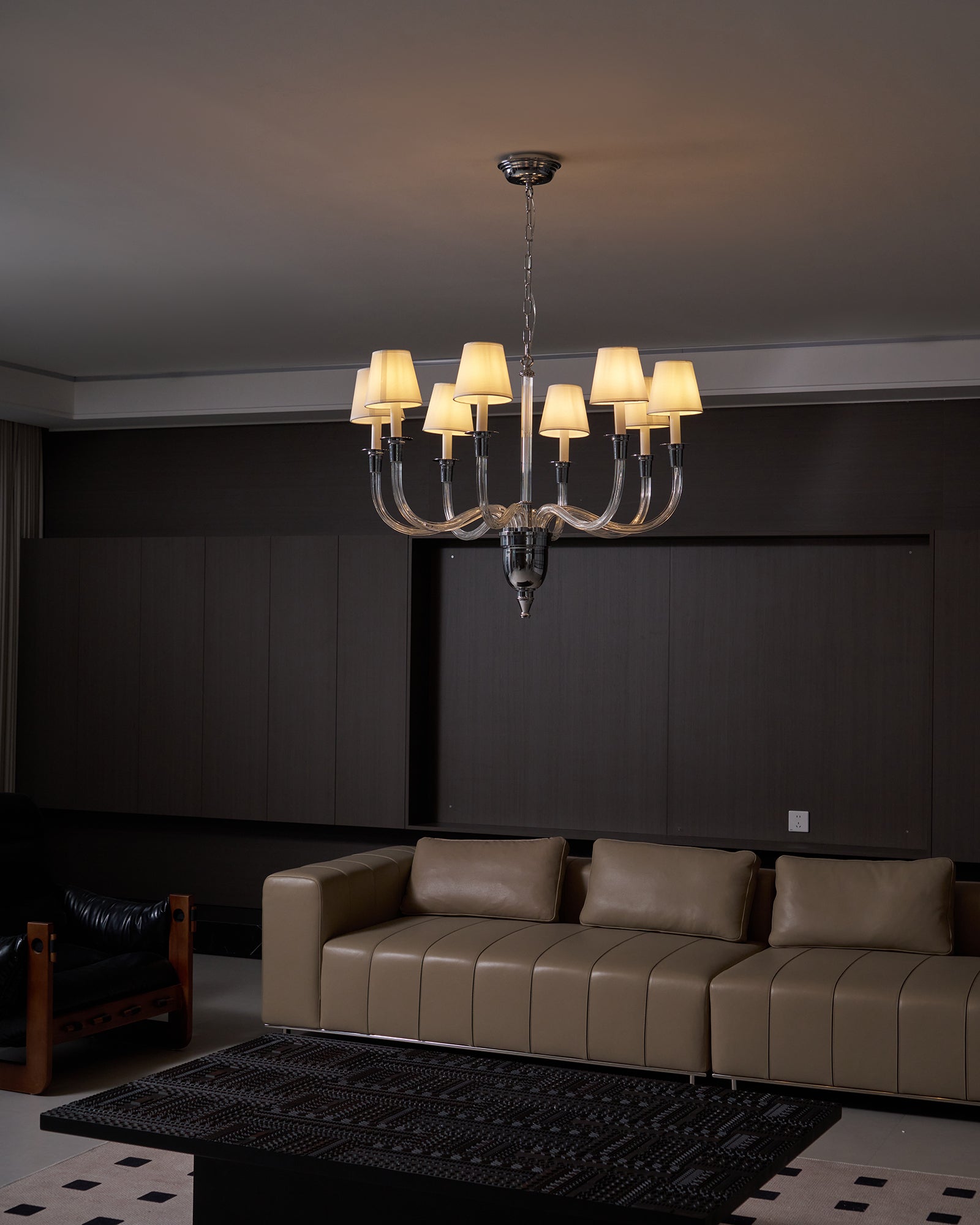 Syvinor Postmoderner Luxus-Kristall-Stoff-Kronleuchter-Letslighting