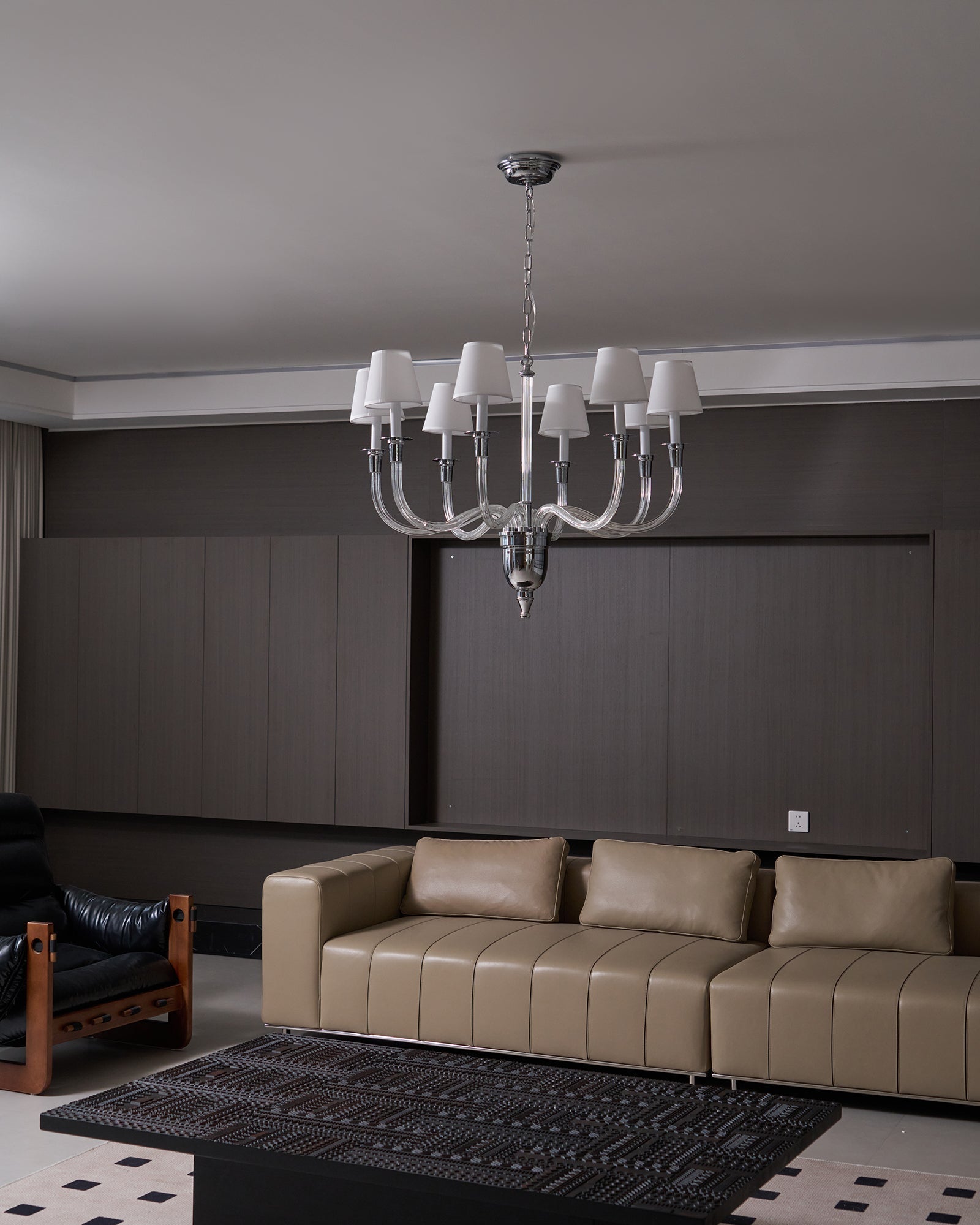 Syvinor Postmoderner Luxus-Kristall-Stoff-Kronleuchter-Letslighting