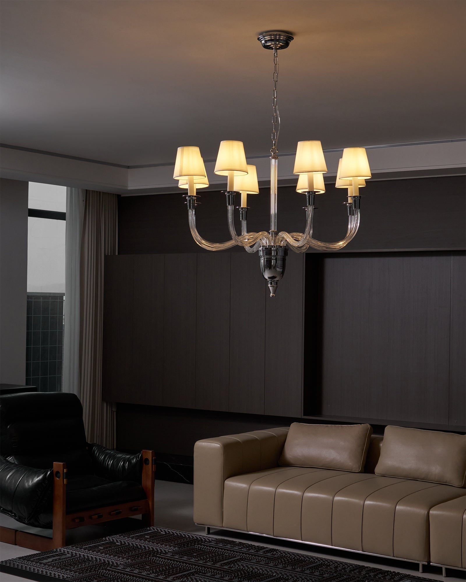 Syvinor Postmoderner Luxus-Kristall-Stoff-Kronleuchter-Letslighting