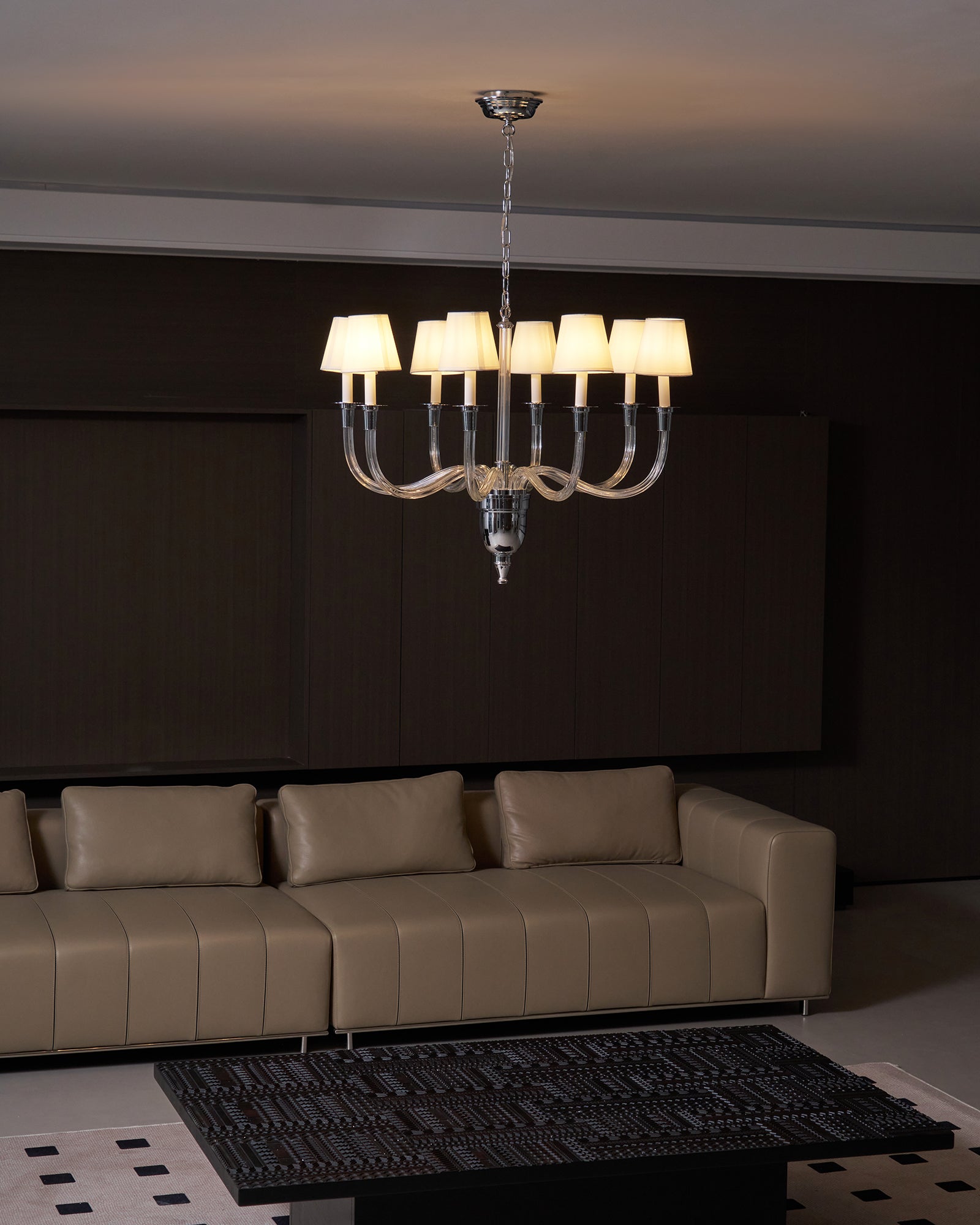 Syvinor Postmoderner Luxus-Kristall-Stoff-Kronleuchter-Letslighting