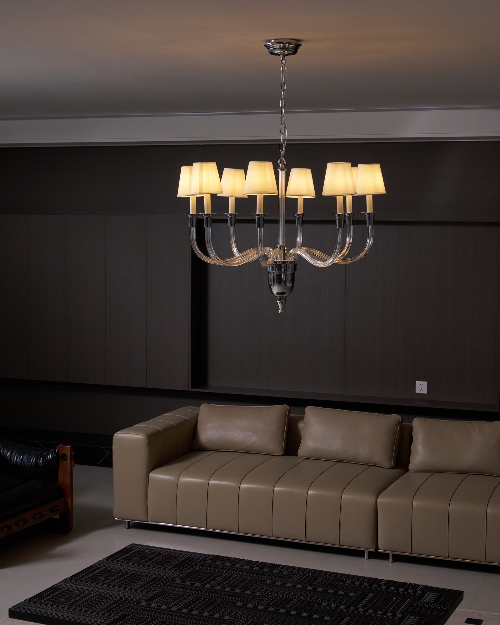 Syvinor Postmoderner Luxus-Kristall-Stoff-Kronleuchter-Letslighting