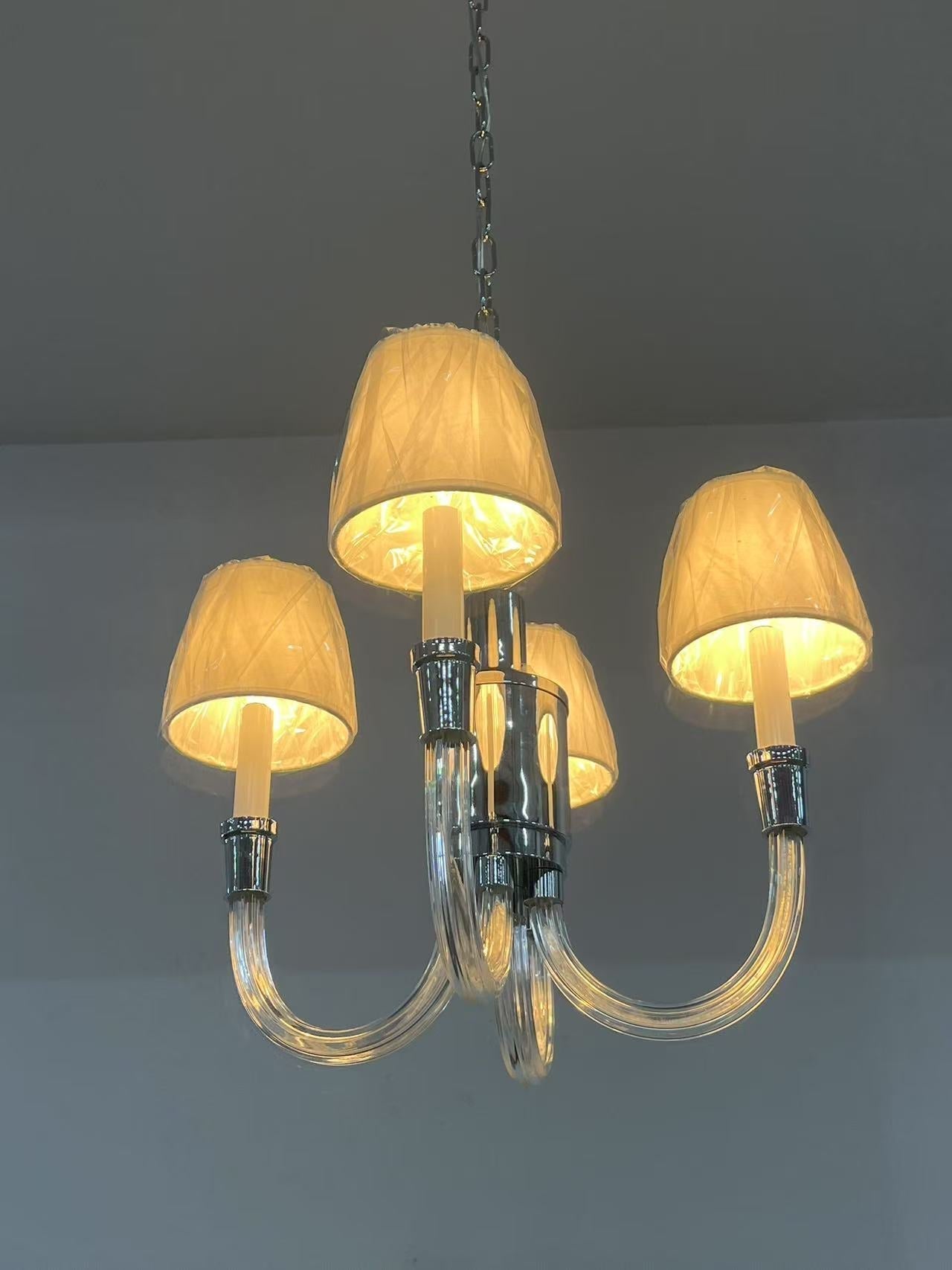 Syvinor Postmoderner Luxus-Kristall-Stoff-Kronleuchter-Letslighting