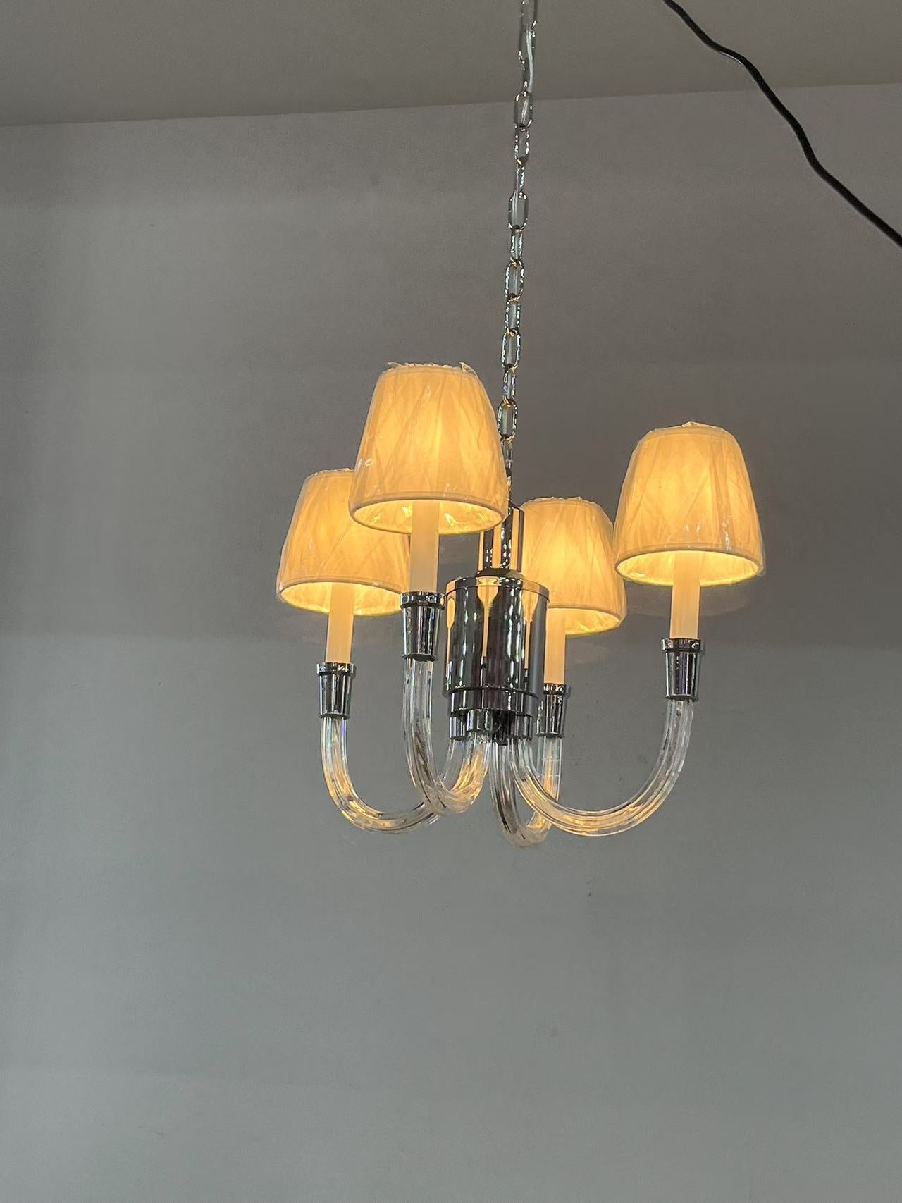 Syvinor Postmoderner Luxus-Kristall-Stoff-Kronleuchter-Letslighting