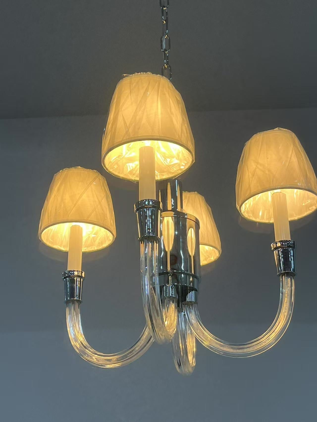 Syvinor Postmoderner Luxus-Kristall-Stoff-Kronleuchter-Letslighting
