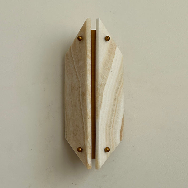 Elaeira Stein Alabaster Wandleuchte-Letslighting