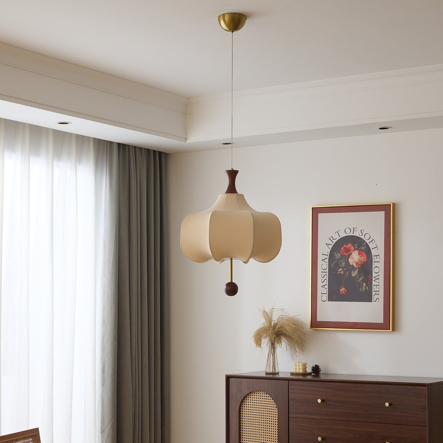 Venoryra Premium Elegance Wolken-Pendelleuchte aus Holz-Letslighting