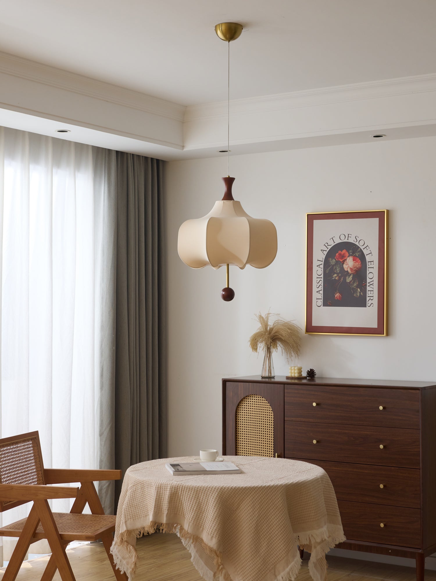 Venoryra Premium Elegance Wolken-Pendelleuchte aus Holz-Letslighting