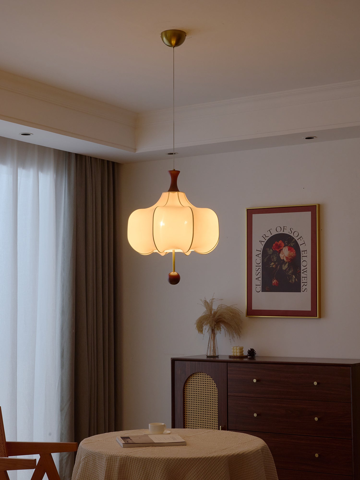 Venoryra Premium Elegance Wolken-Pendelleuchte aus Holz-Letslighting