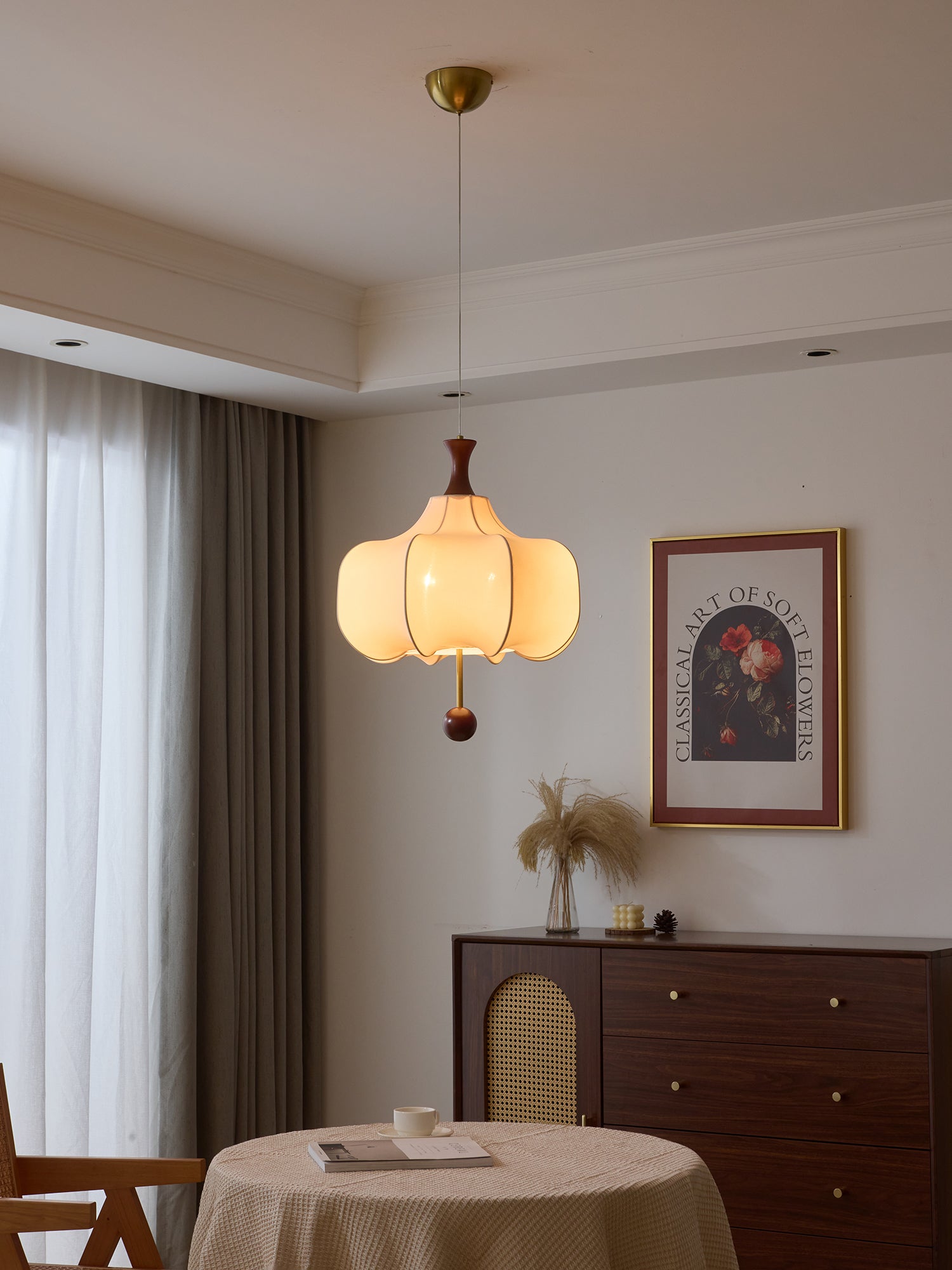 Venoryra Premium Elegance Wolken-Pendelleuchte aus Holz-Letslighting