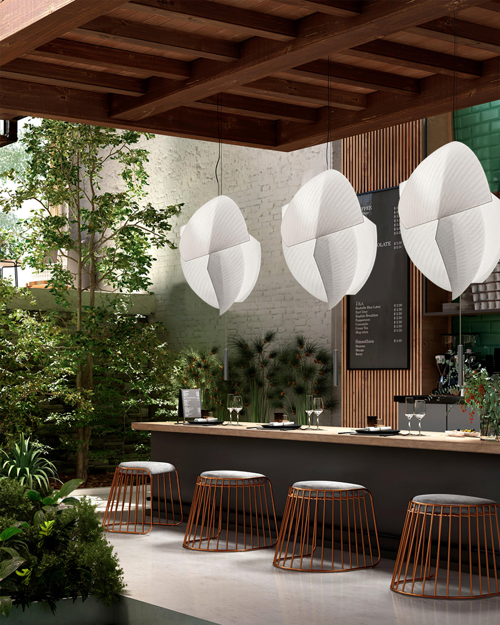 Osilora Eleganz Stoff Pendelleuchte-Letslighting