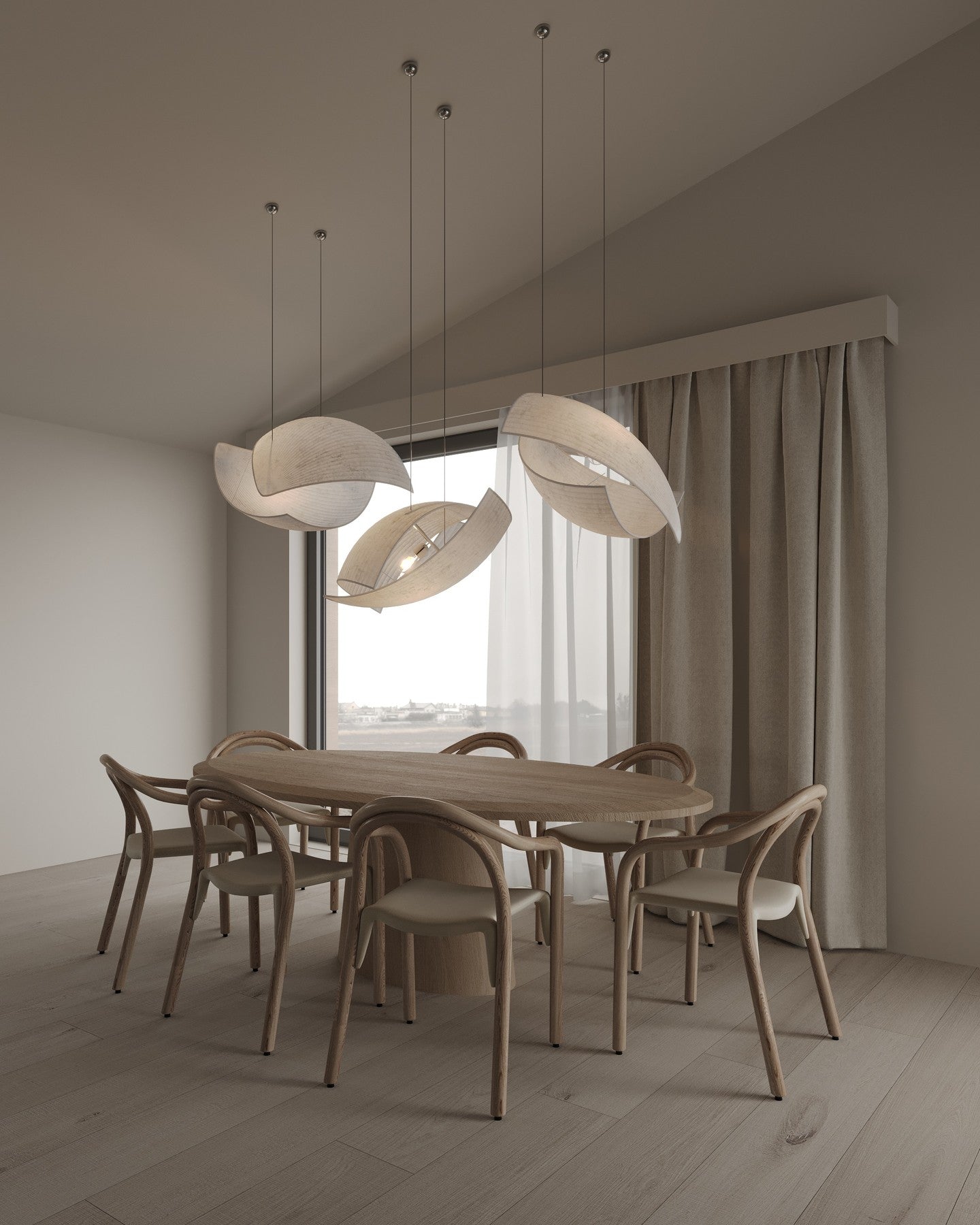 Osilora Eleganz Stoff Pendelleuchte-Letslighting