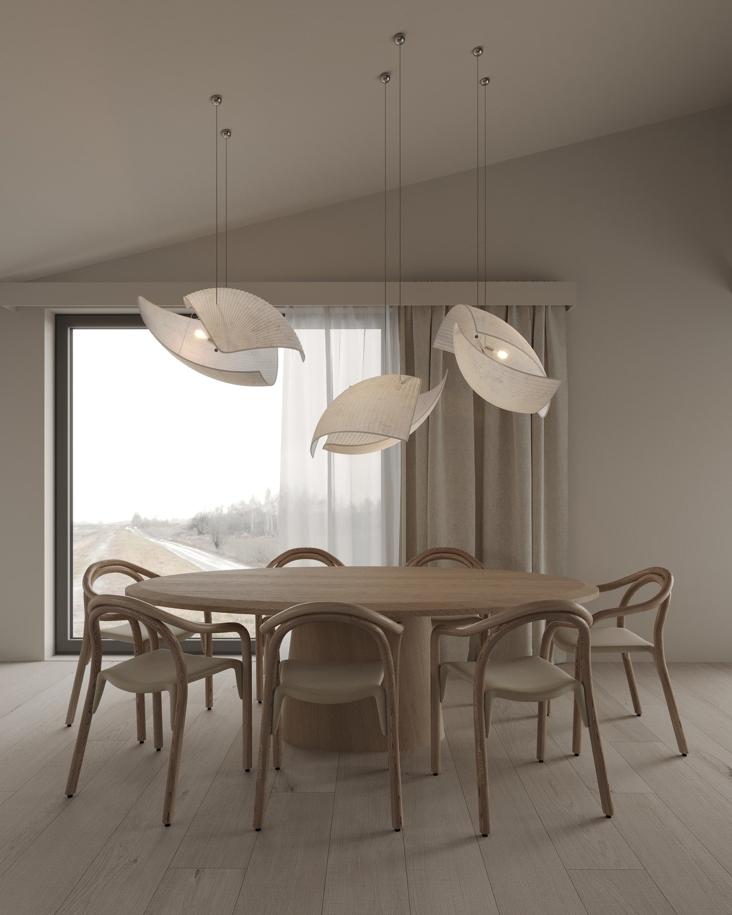 Osilora Eleganz Stoff Pendelleuchte-Letslighting