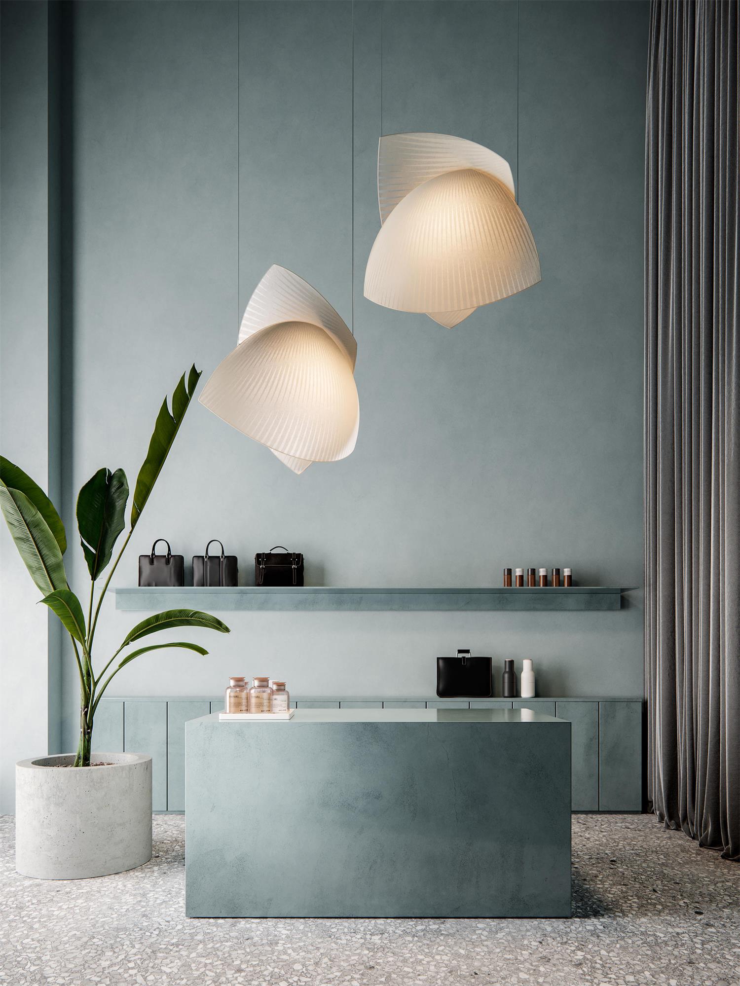 Osilora Eleganz Stoff Pendelleuchte-Letslighting