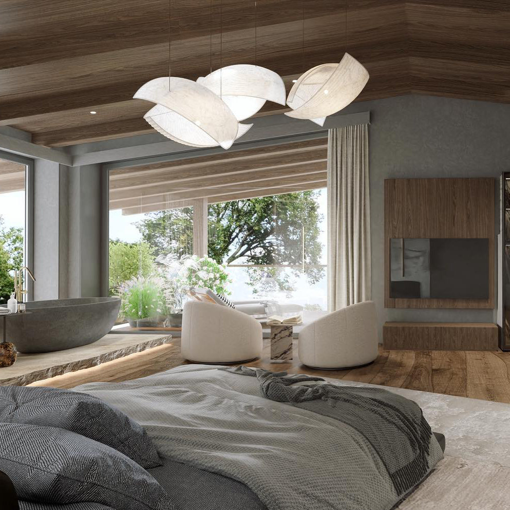 Osilora Eleganz Stoff Pendelleuchte-Letslighting