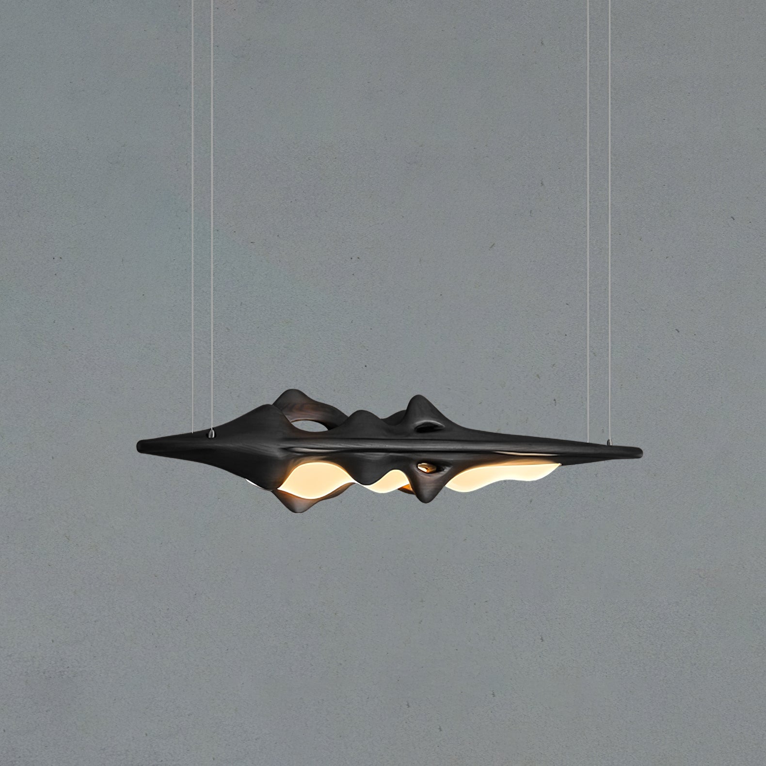 Ulsorira Topografische Holz-Pendelleuchte-Letslighting