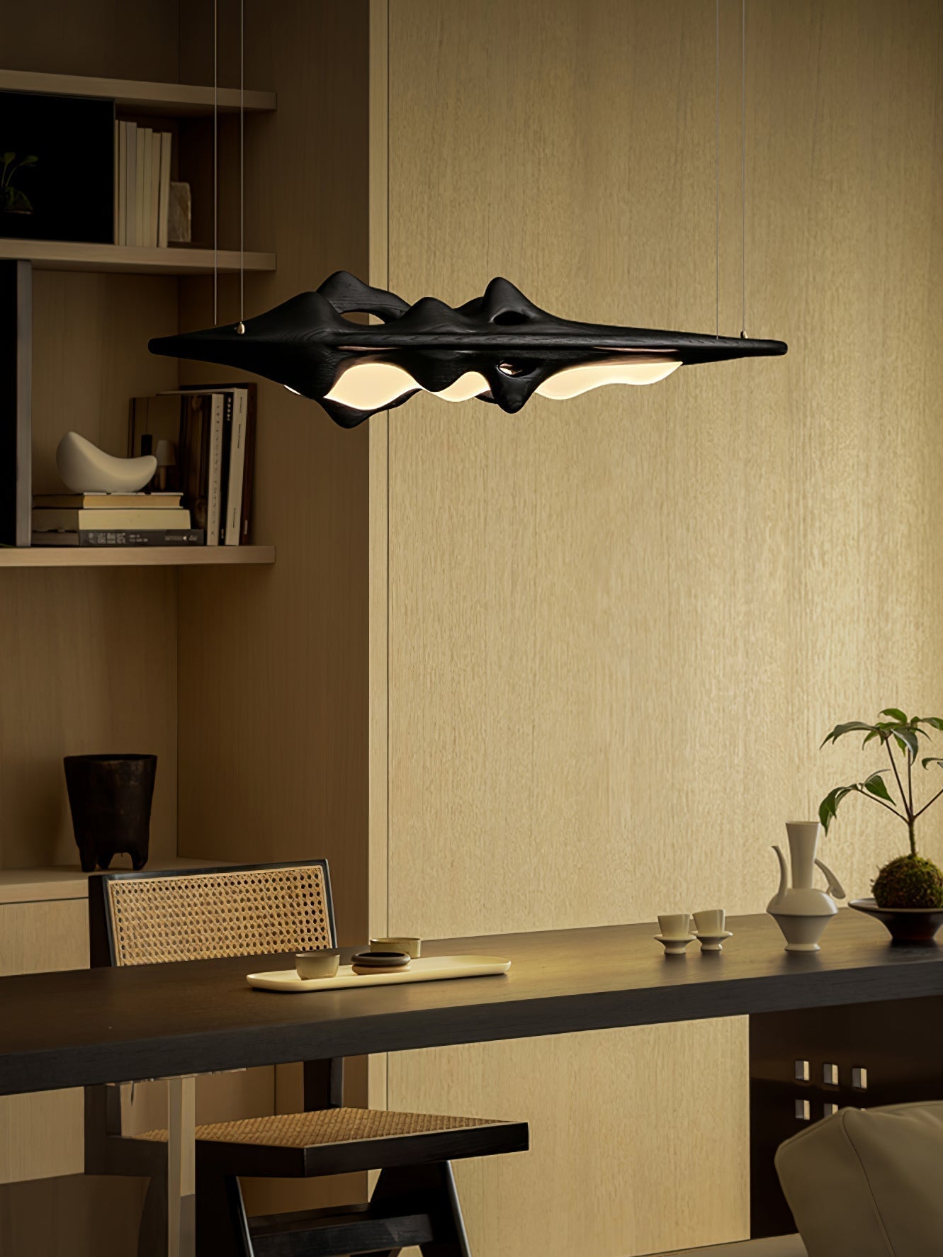 Ulsorira Topografische Holz-Pendelleuchte-Letslighting