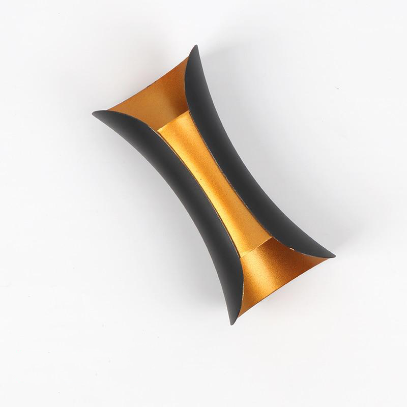 Ray Design Gebogene LED Außenwandleuchte Gold/Schwarz/Weiß Garten/Flur Metall