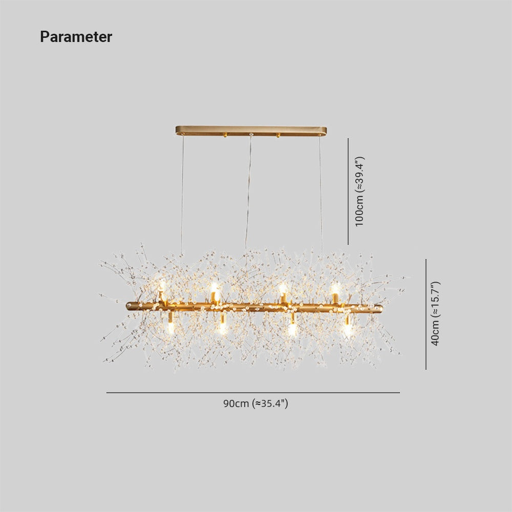 Arisha Arisha Streifen Kronleuchter Kristall Esszimmer, Restaurant
