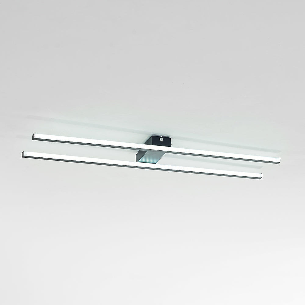 Arisha Minimalistische LED Deckenleuchte Lineaer Schwarz/Weiß/Gold Wohnzimmer Metall