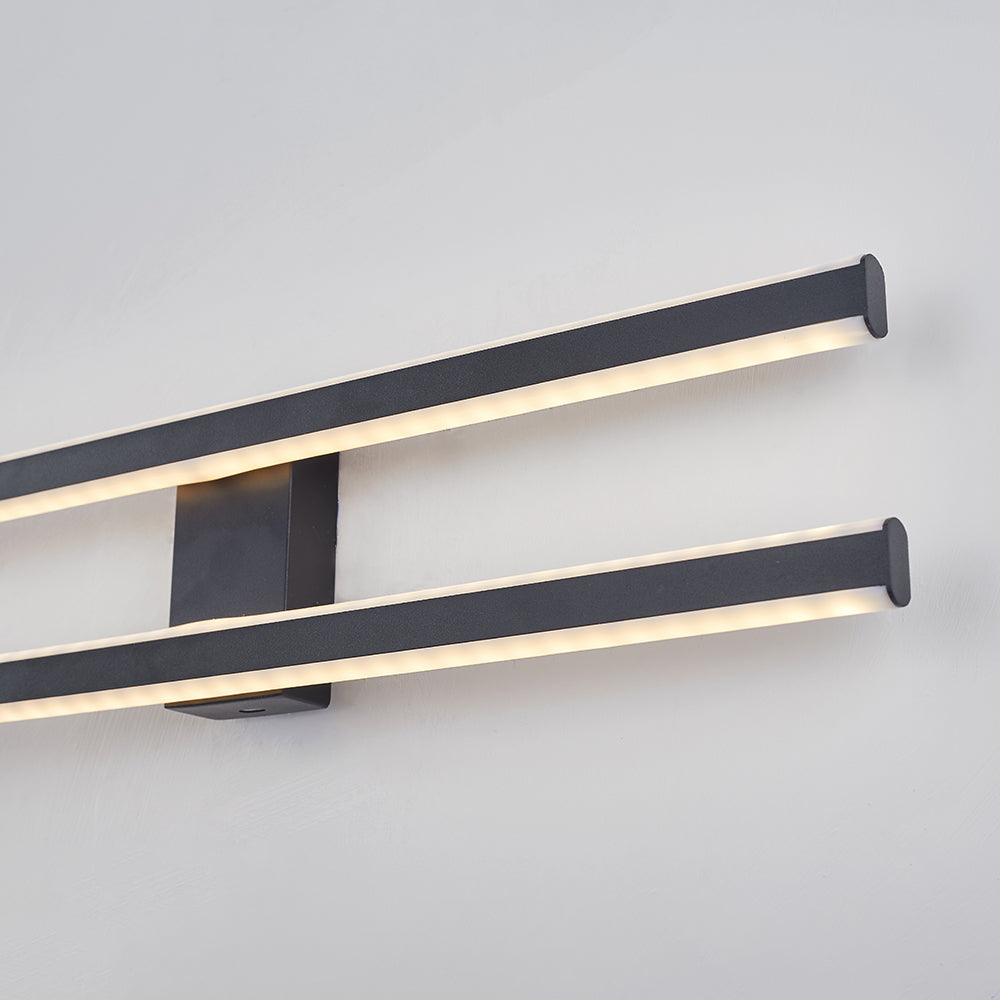 Arisha Minimalistische LED Deckenleuchte Lineaer Schwarz/Weiß/Gold Wohnzimmer Metall