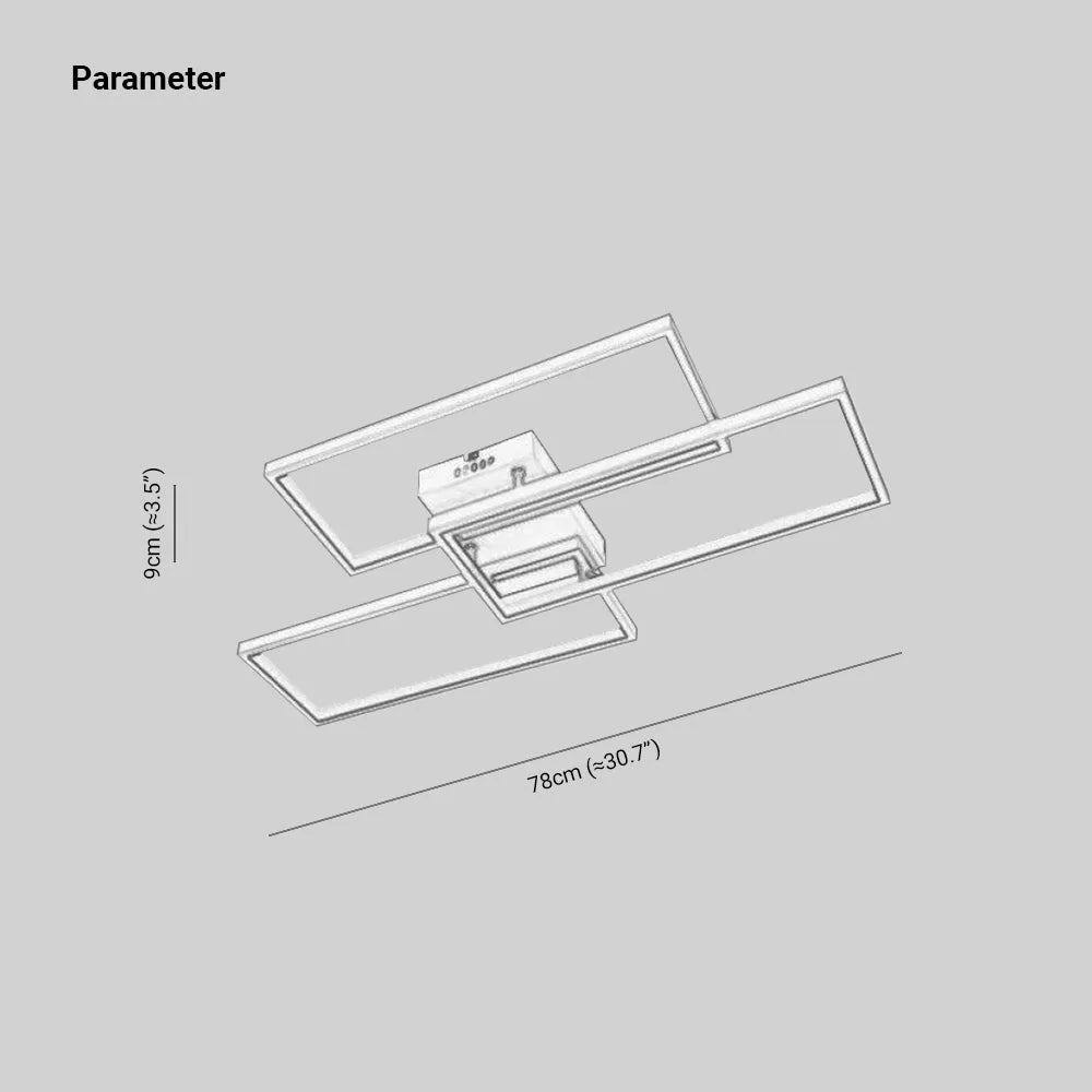 Arisha Quadrat Deckenleuchte   Minimalistische  Wohnzimmer Esszimmer