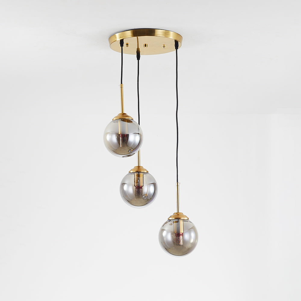 Valentina Modern Rund LED Pendelleuchte Metall Glas Esszimmer Wohnzimmer Schlafzimmer
