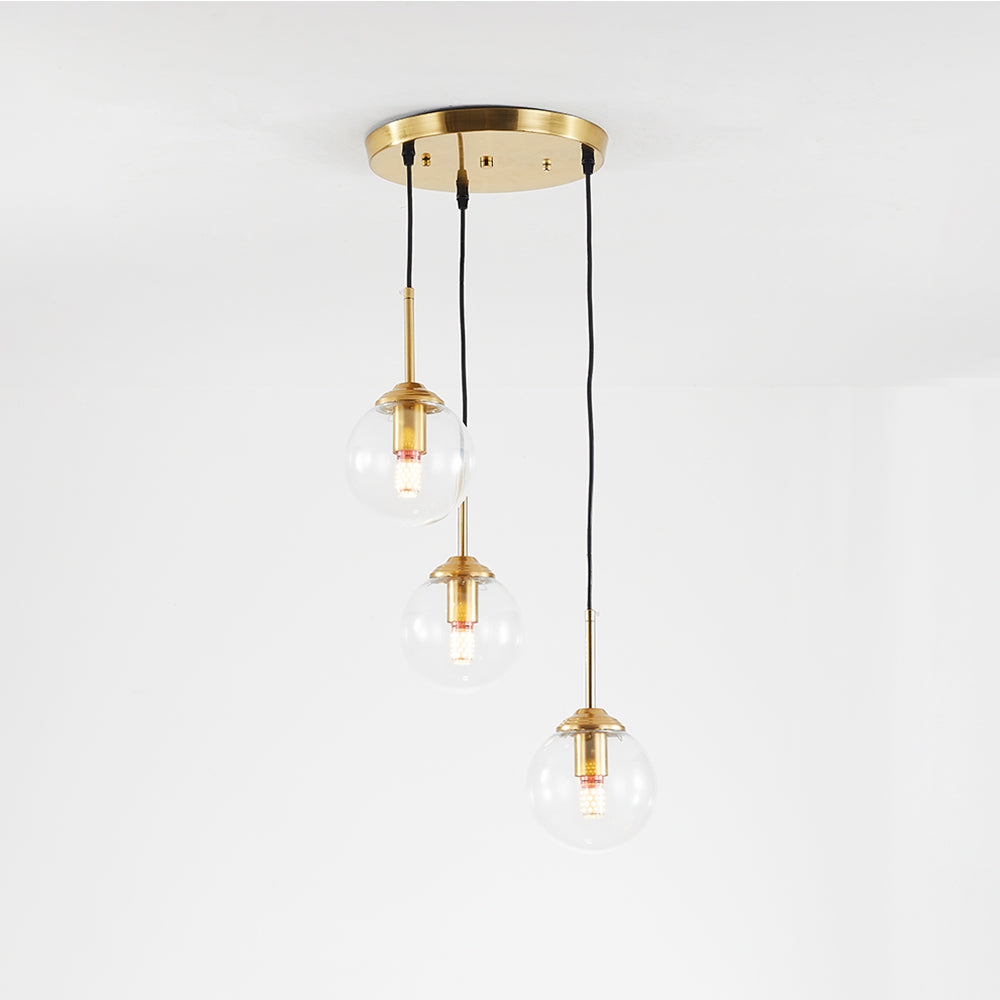 Valentina Modern Rund LED Pendelleuchte Metall Glas Esszimmer Wohnzimmer Schlafzimmer
