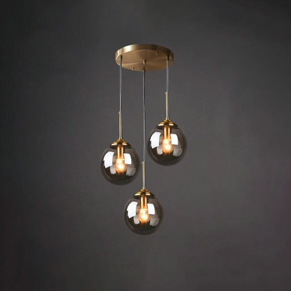 Valentina Modern Rund LED Pendelleuchte Metall Glas Esszimmer Wohnzimmer Schlafzimmer
