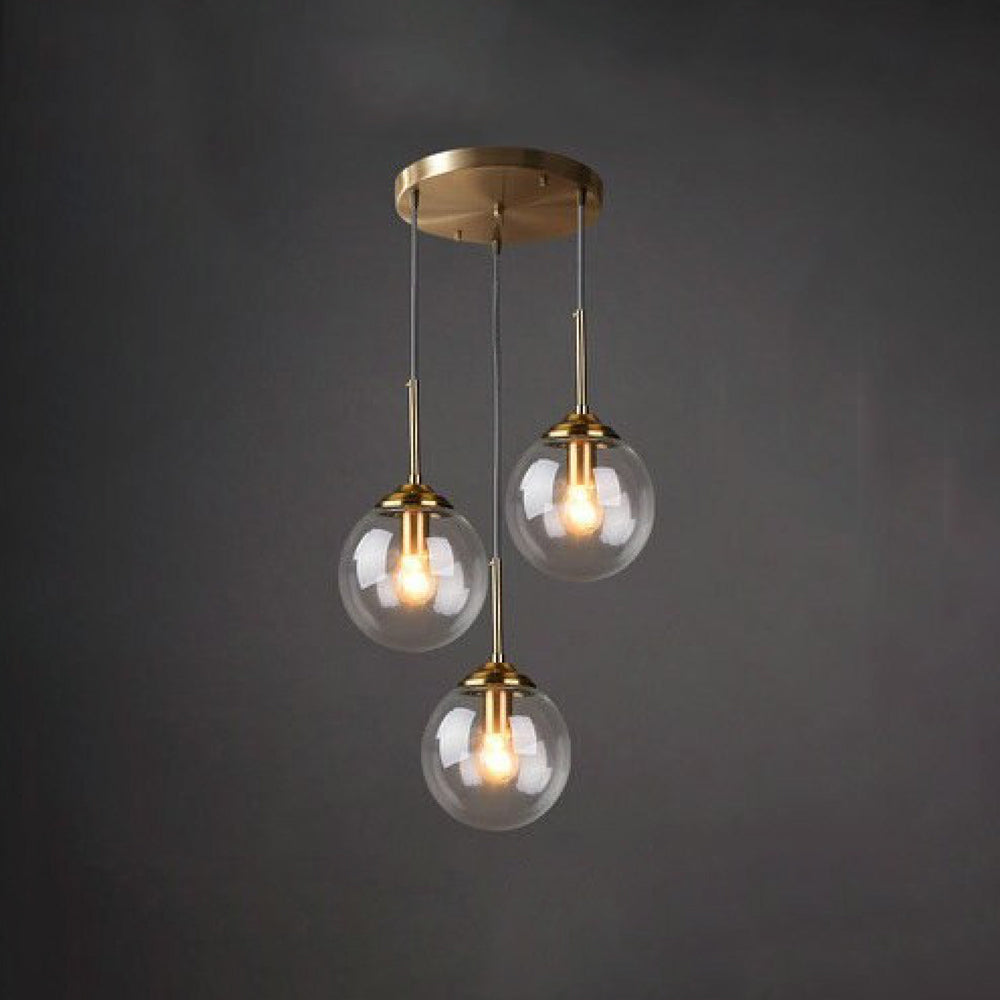 Valentina Modern Rund LED Pendelleuchte Metall Glas Esszimmer Wohnzimmer Schlafzimmer