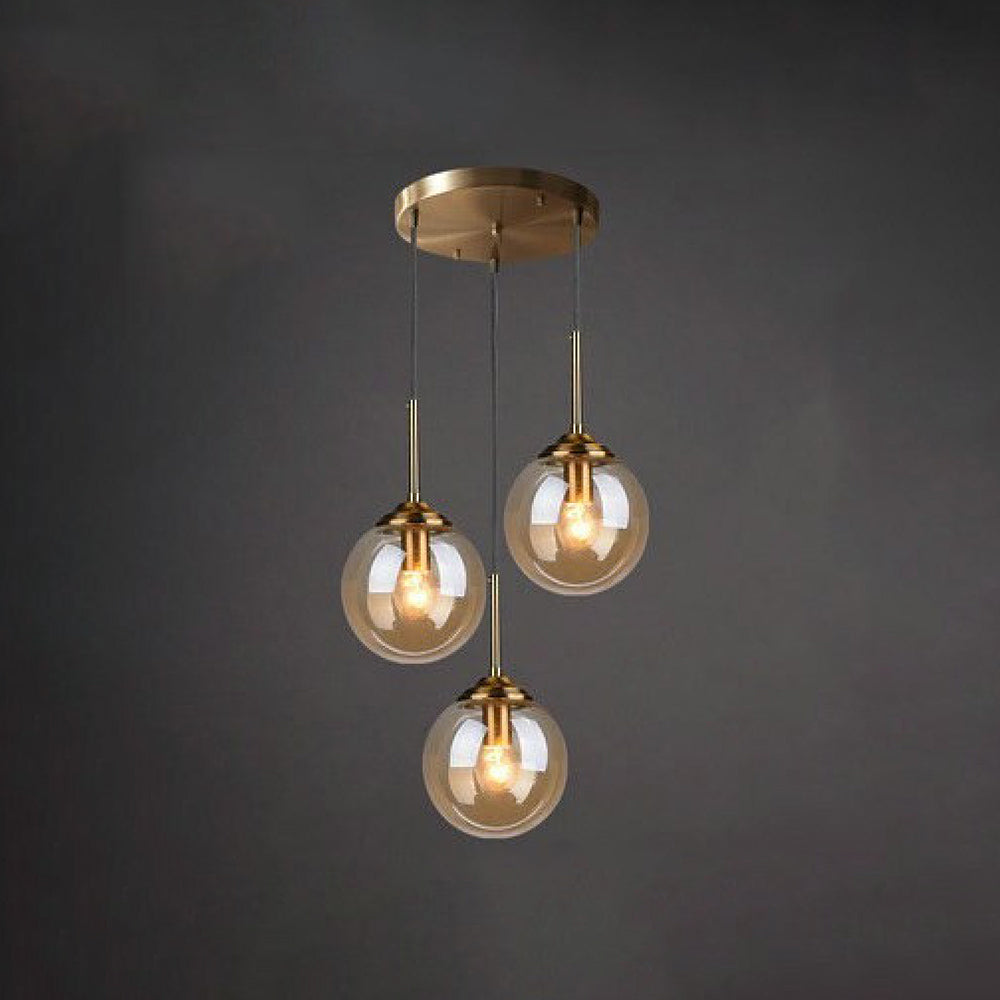 Valentina Modern Rund LED Pendelleuchte Metall Glas Esszimmer Wohnzimmer Schlafzimmer
