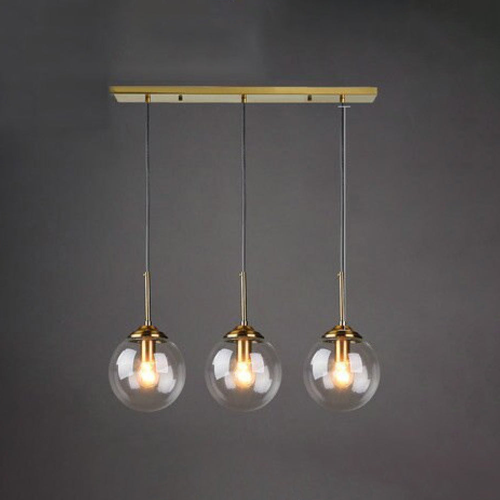 Valentina Modern Rund LED Pendelleuchte Metall Glas Esszimmer Wohnzimmer Schlafzimmer
